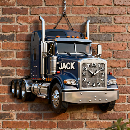 Personalized Classic Truck Theme Clock