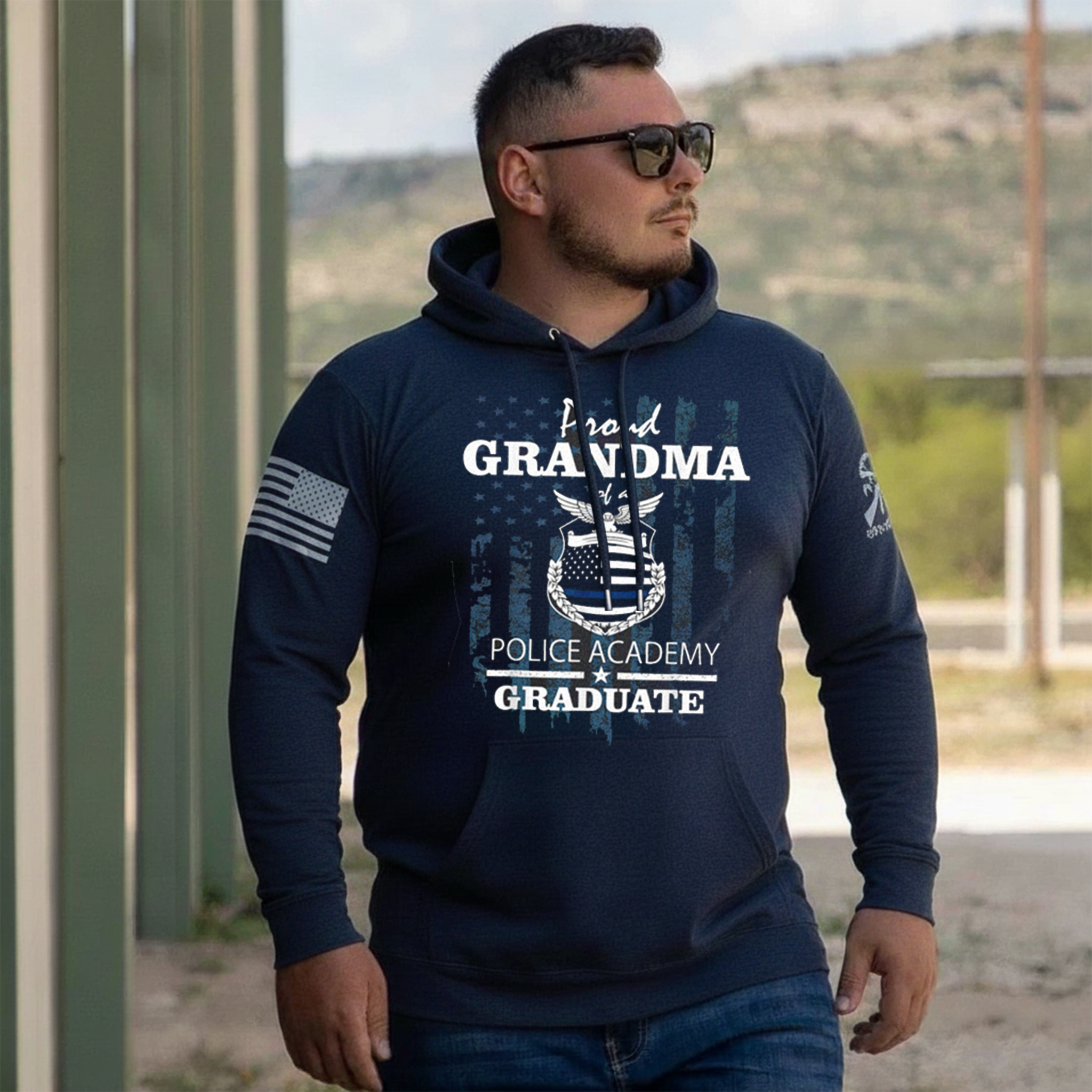 Police Academy Shirts Proud Grandma of New Cop Graduate