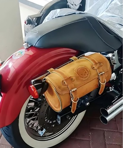 Vintage Distressed Motorcycle Saddlebag