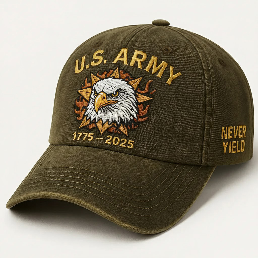 U.S. Army "Never Yield" Commemorative Cap