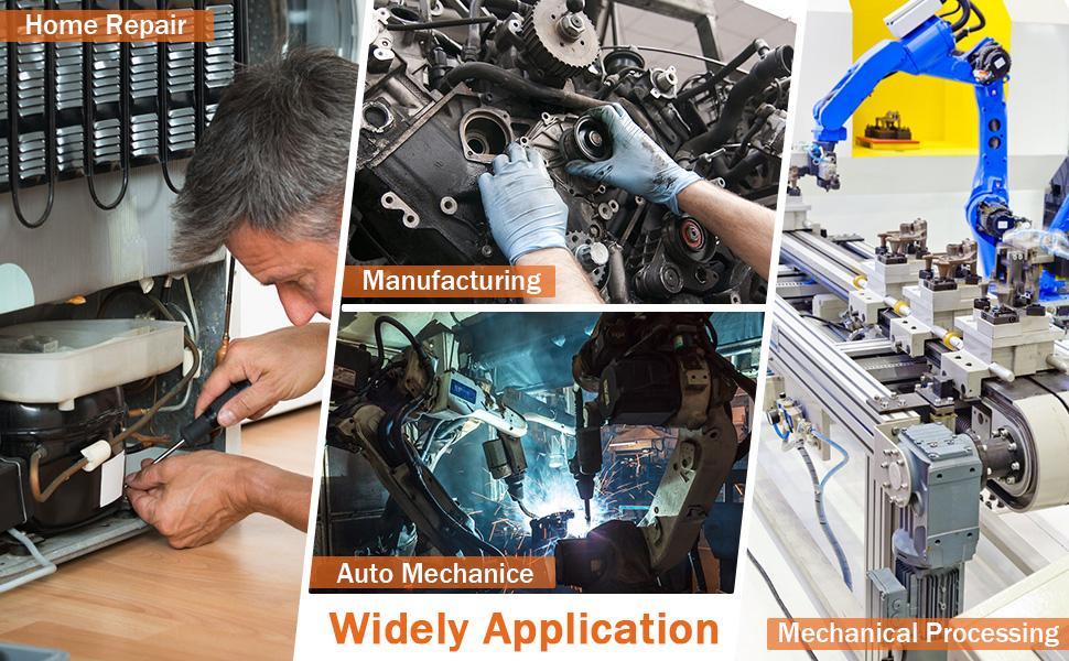 Snapfixmate 44PCS Nut and Bolt Thread Checker - Comprehensive Bolt Size and Thread Gauge Tool, Inch & Metric Sizes, with Handy Tool Box, Excellent for Home Garages and Car Repairs