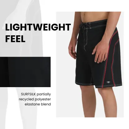 Quiksilver | Mercury Gravity 21" Boardshorts | SURFSILK Stretch | Fixed Waist & Contrast Side Panels | Embroidered Logo