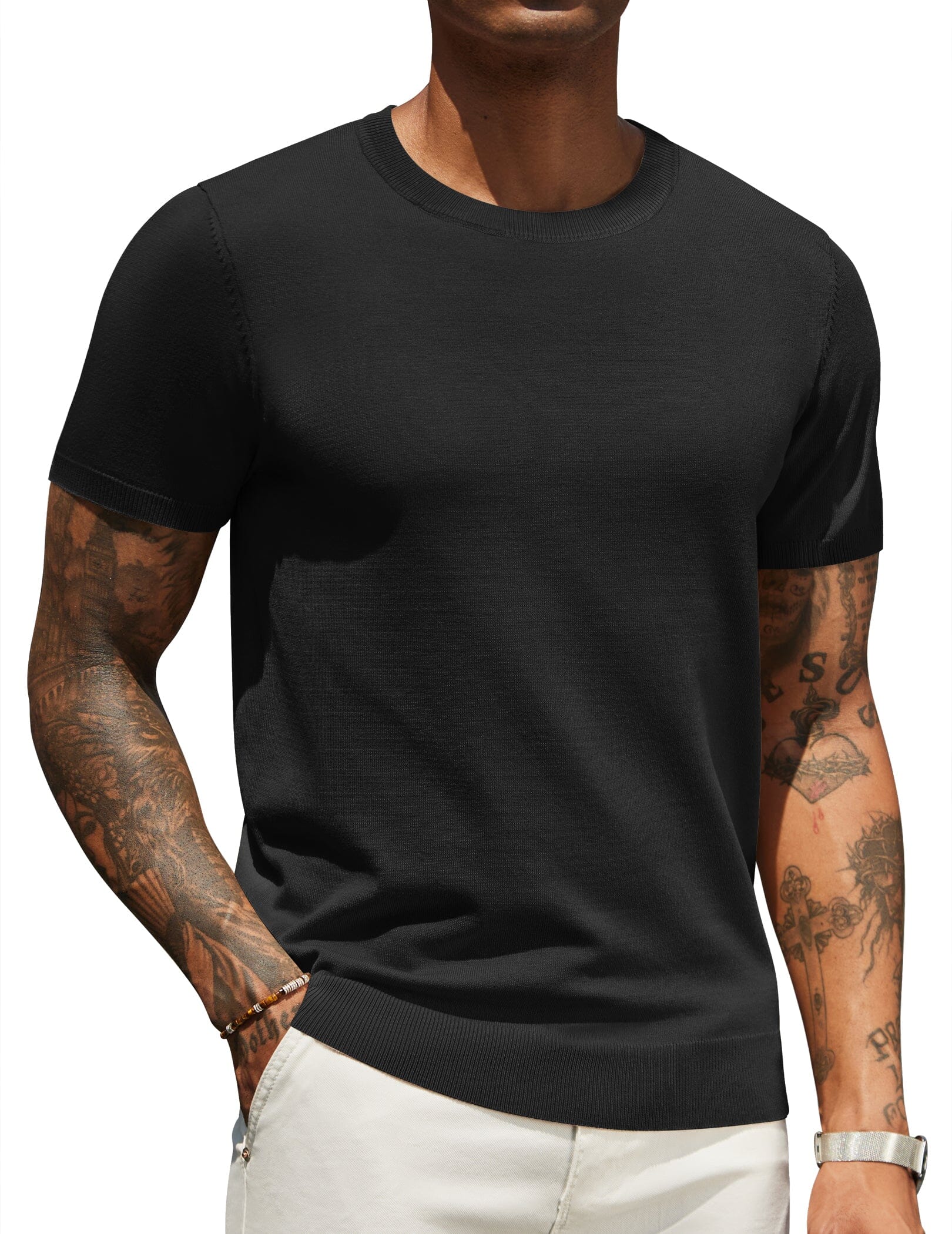 Casual Basic Knit T-Shirt
