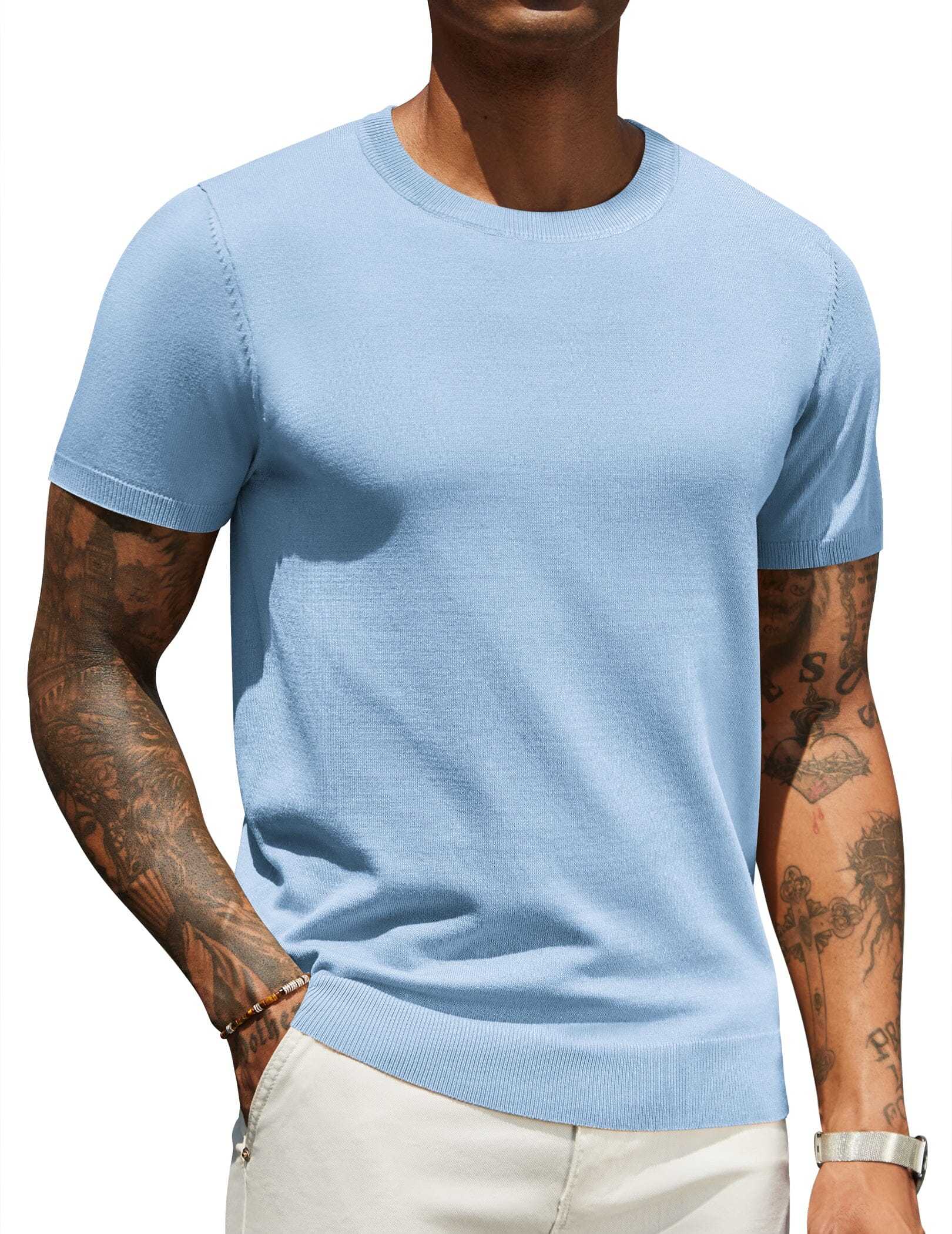 Casual Basic Knit T-Shirt