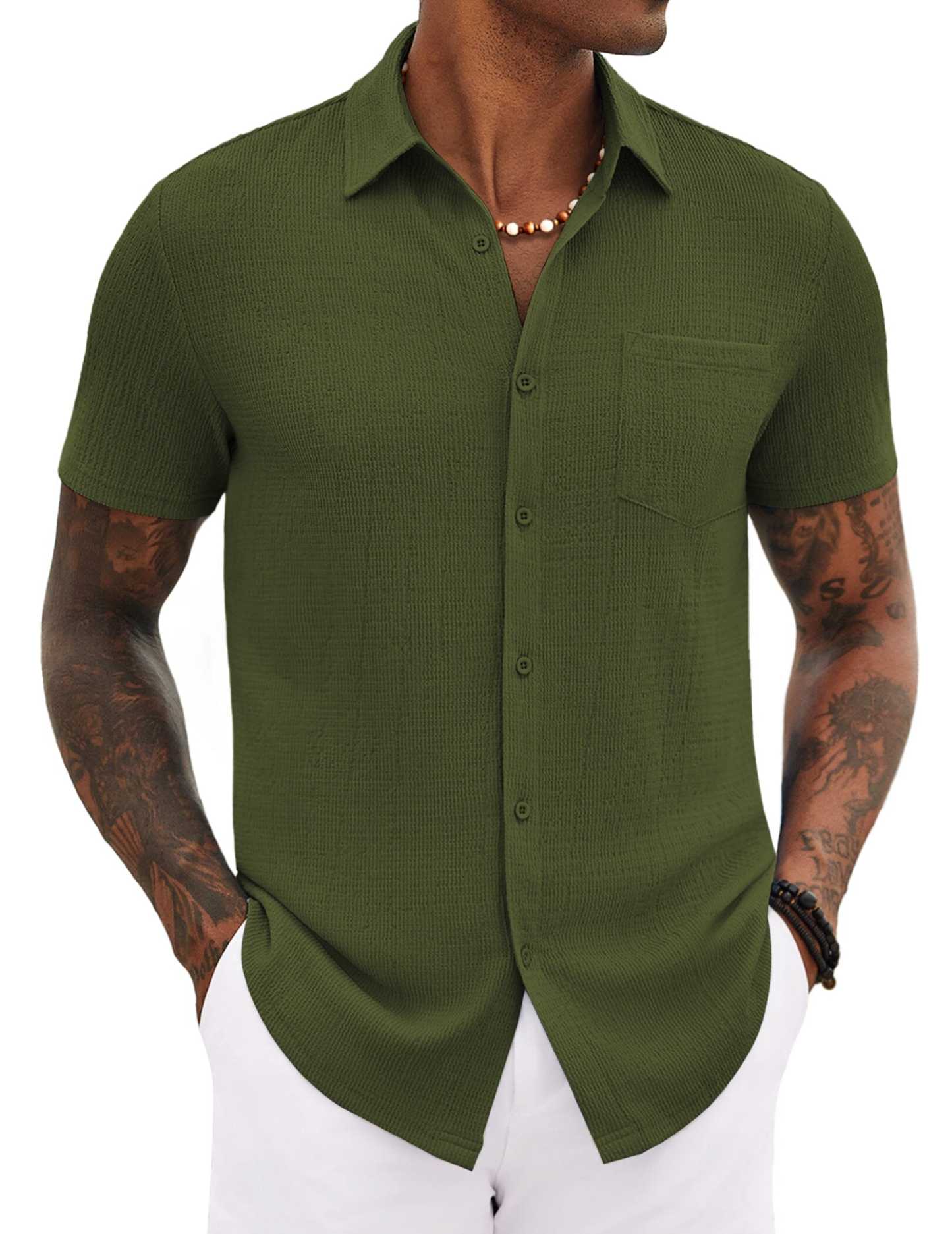 Casual Summer Textured Shirt