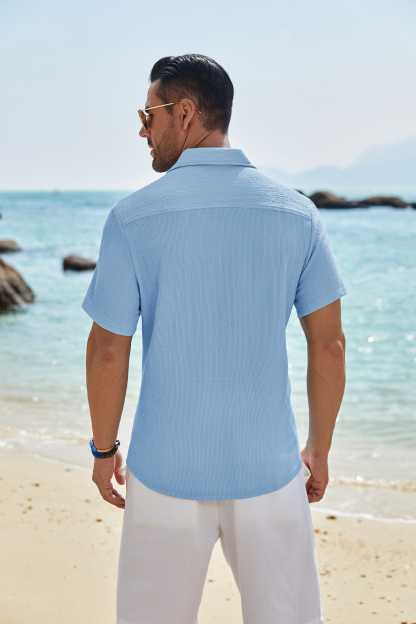 Casual Summer Textured Shirt