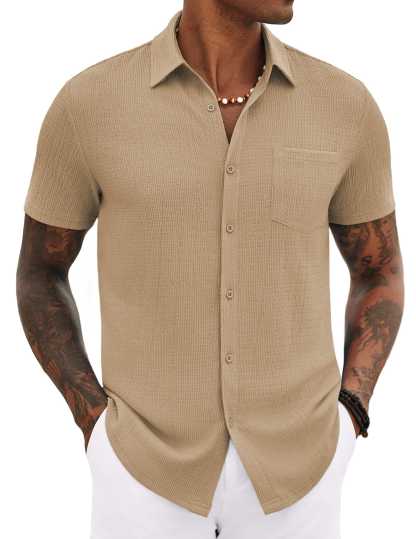 Casual Summer Textured Shirt