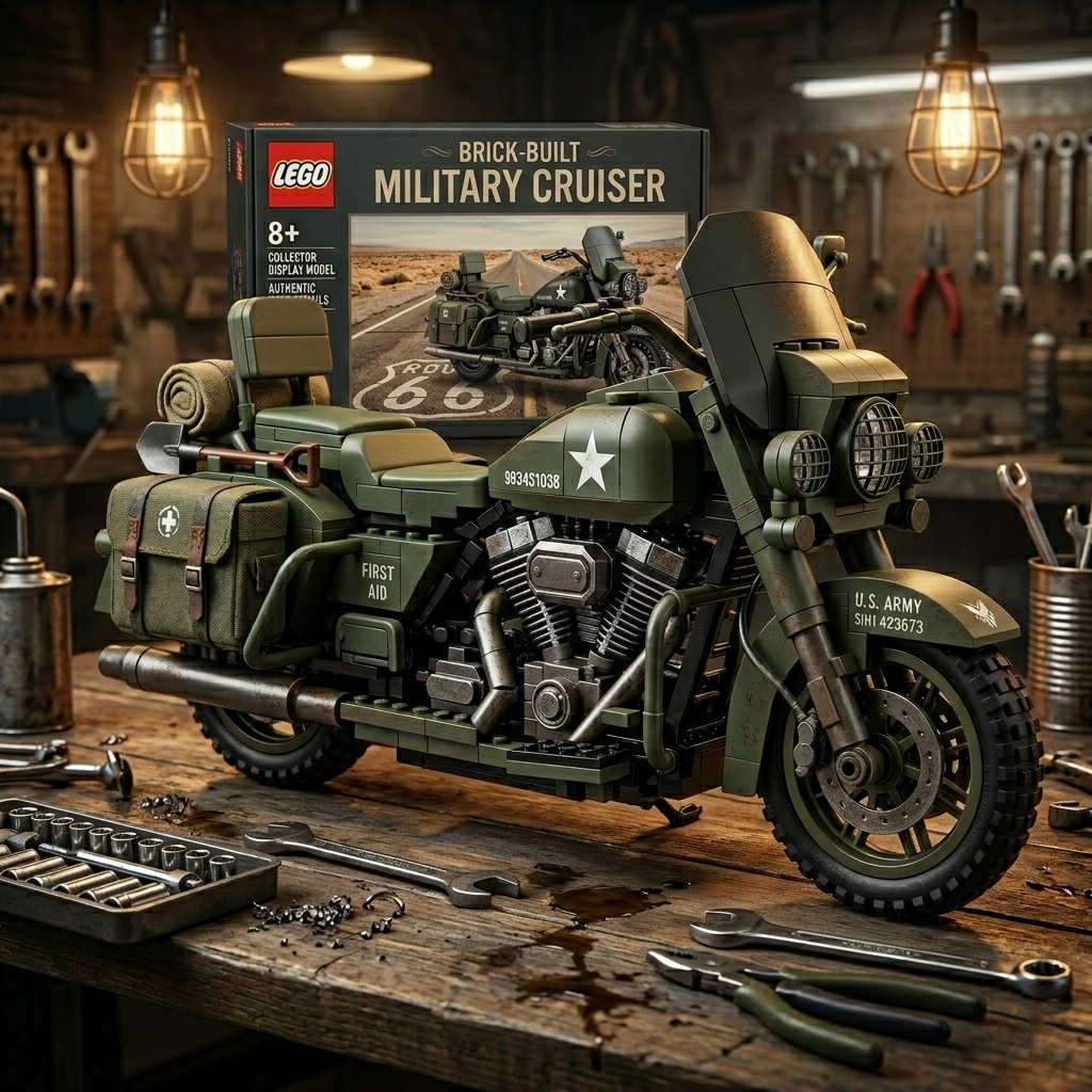 Harley-Davidson motorcycle building blocks