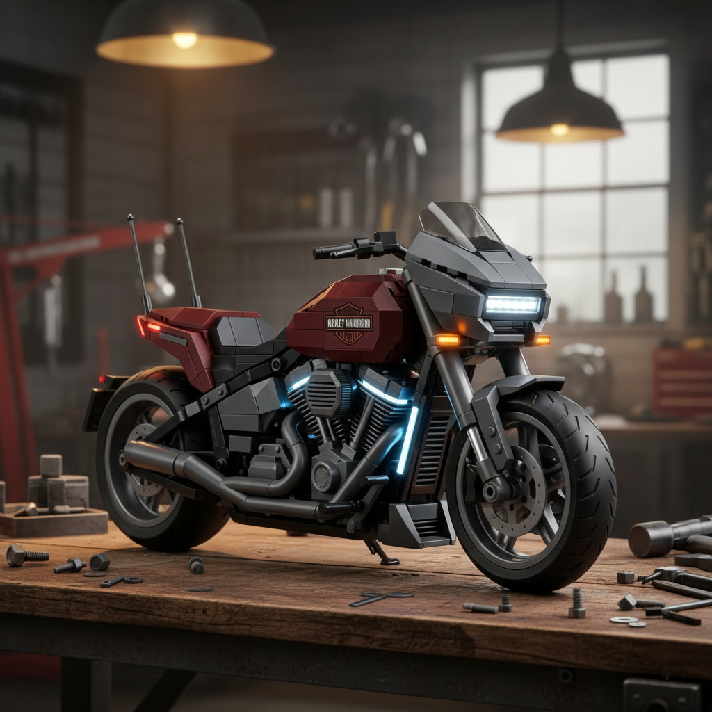 Harley-Davidson motorcycle building blocks