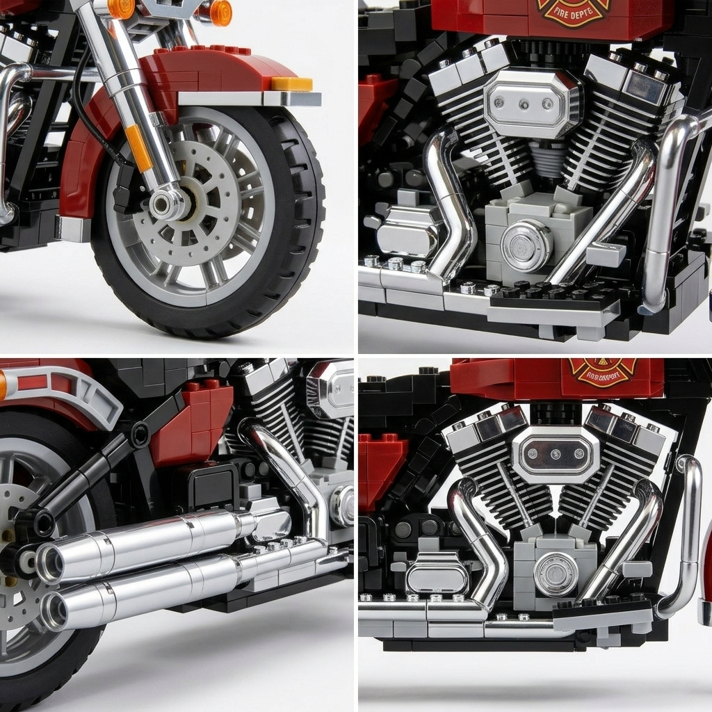 Harley-Davidson motorcycle building blocks