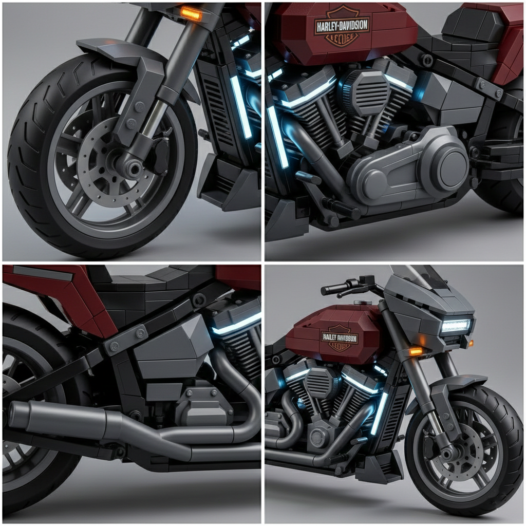 Harley-Davidson motorcycle building blocks