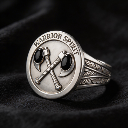Retro Punk Harley-style Motorcycle Rider Ring