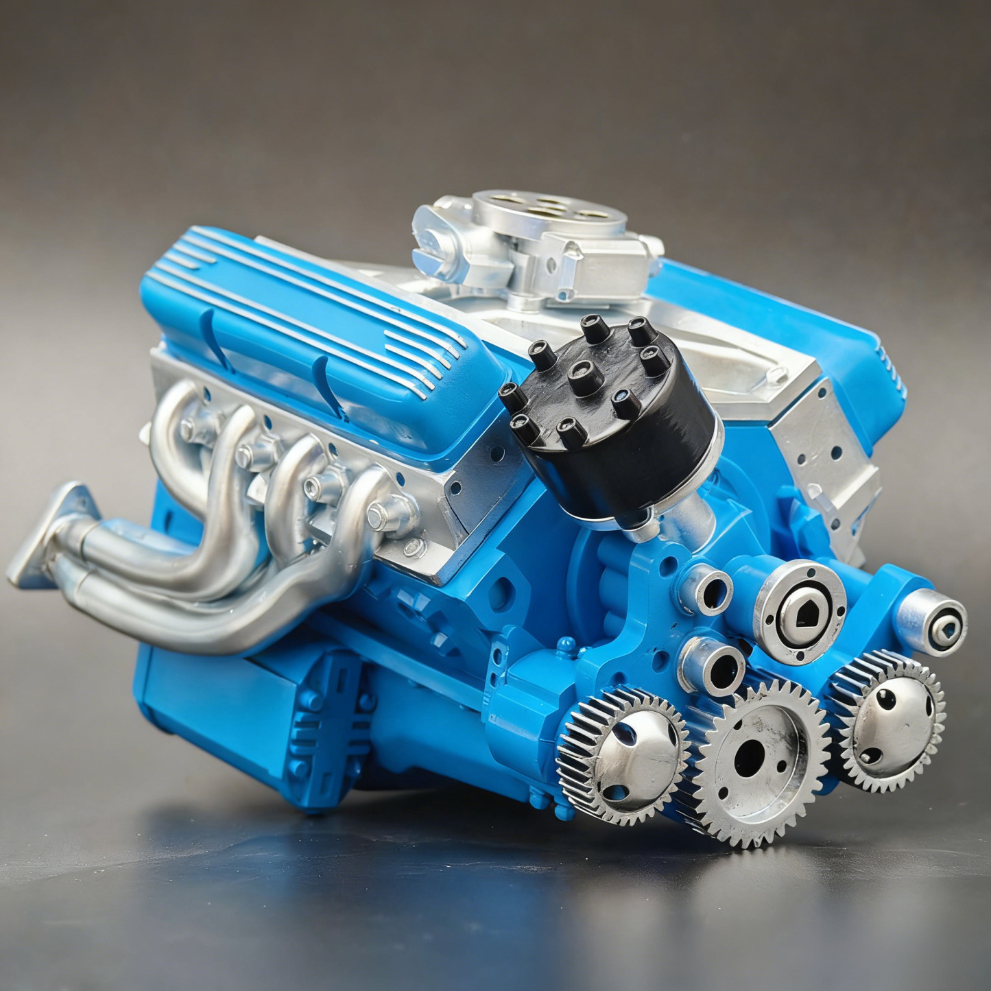 V8 Engine Resin Craft Sculpture Kit – Gasoline Overhead Valve Engine Model Decor
