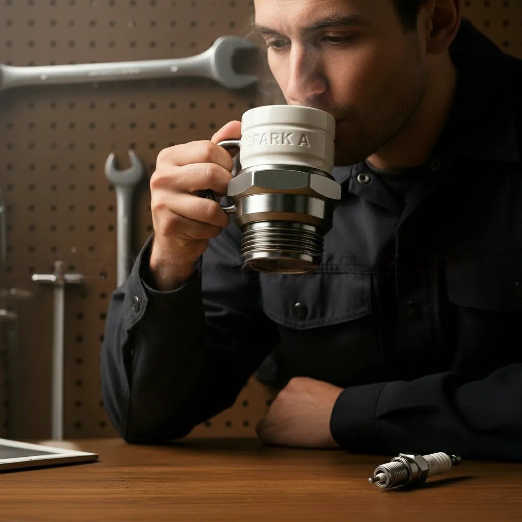 SparkPlug Mug – Unique High-Quality Coffee Cup for Car Enthusiast Collectors