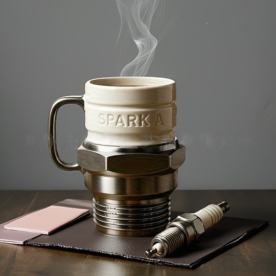 SparkPlug Mug – Unique High-Quality Coffee Cup for Car Enthusiast Collectors