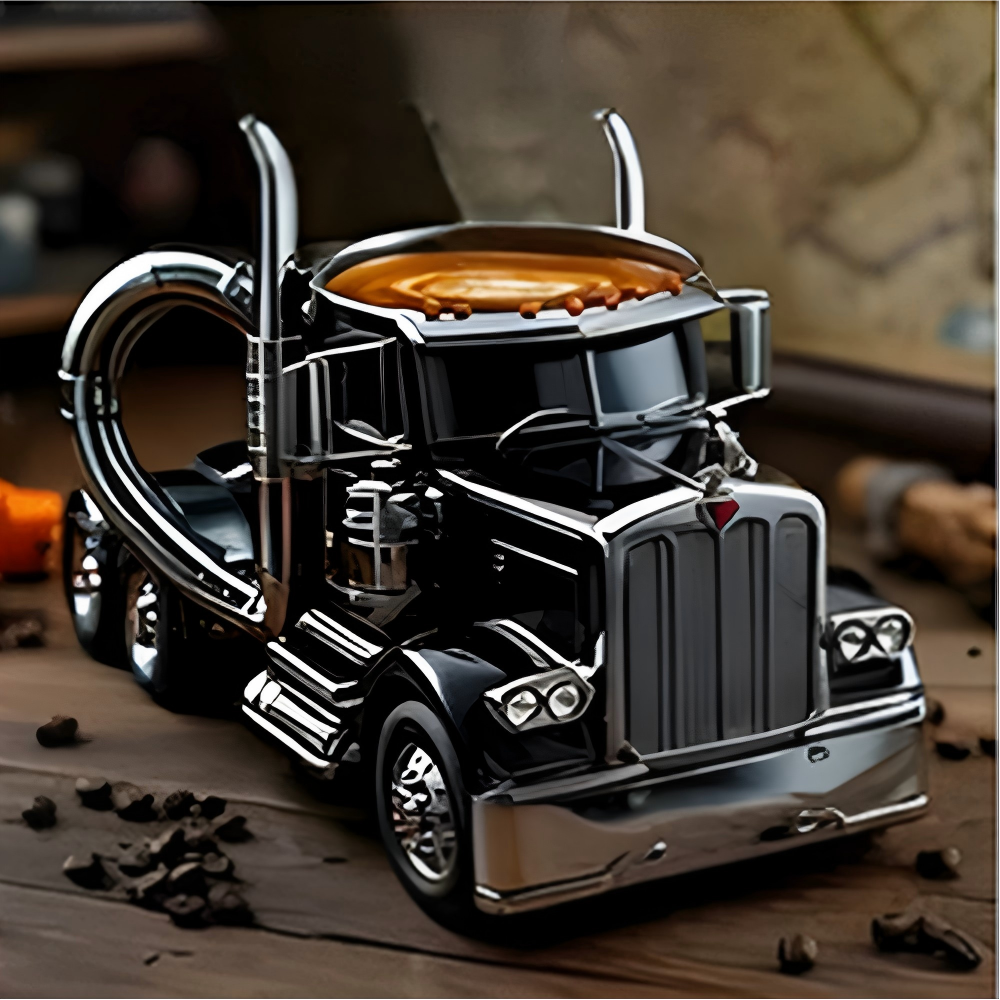Truck Coffee Mug | A Unique Gift for Truck & Motorcycle Lovers
