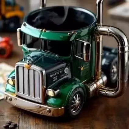 Truck Coffee Mug | A Unique Gift for Truck & Motorcycle Lovers