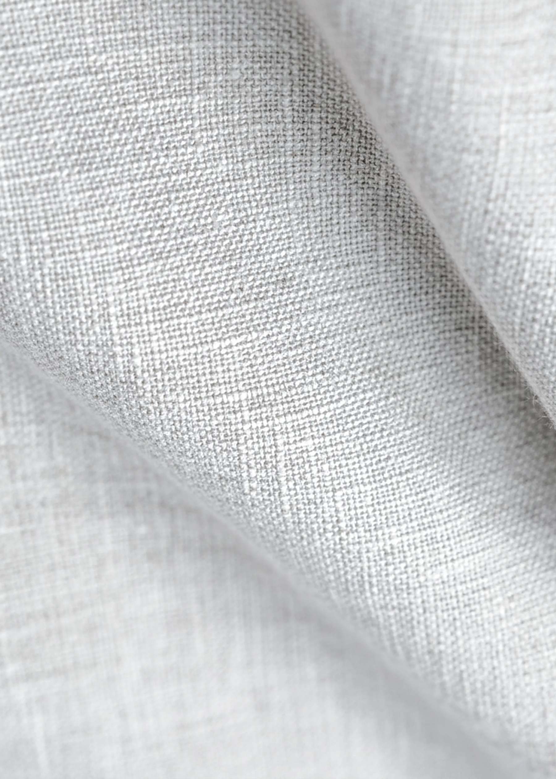 Linen Casual Elastic Pants - White