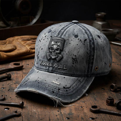 Biker Style Baseball Cap