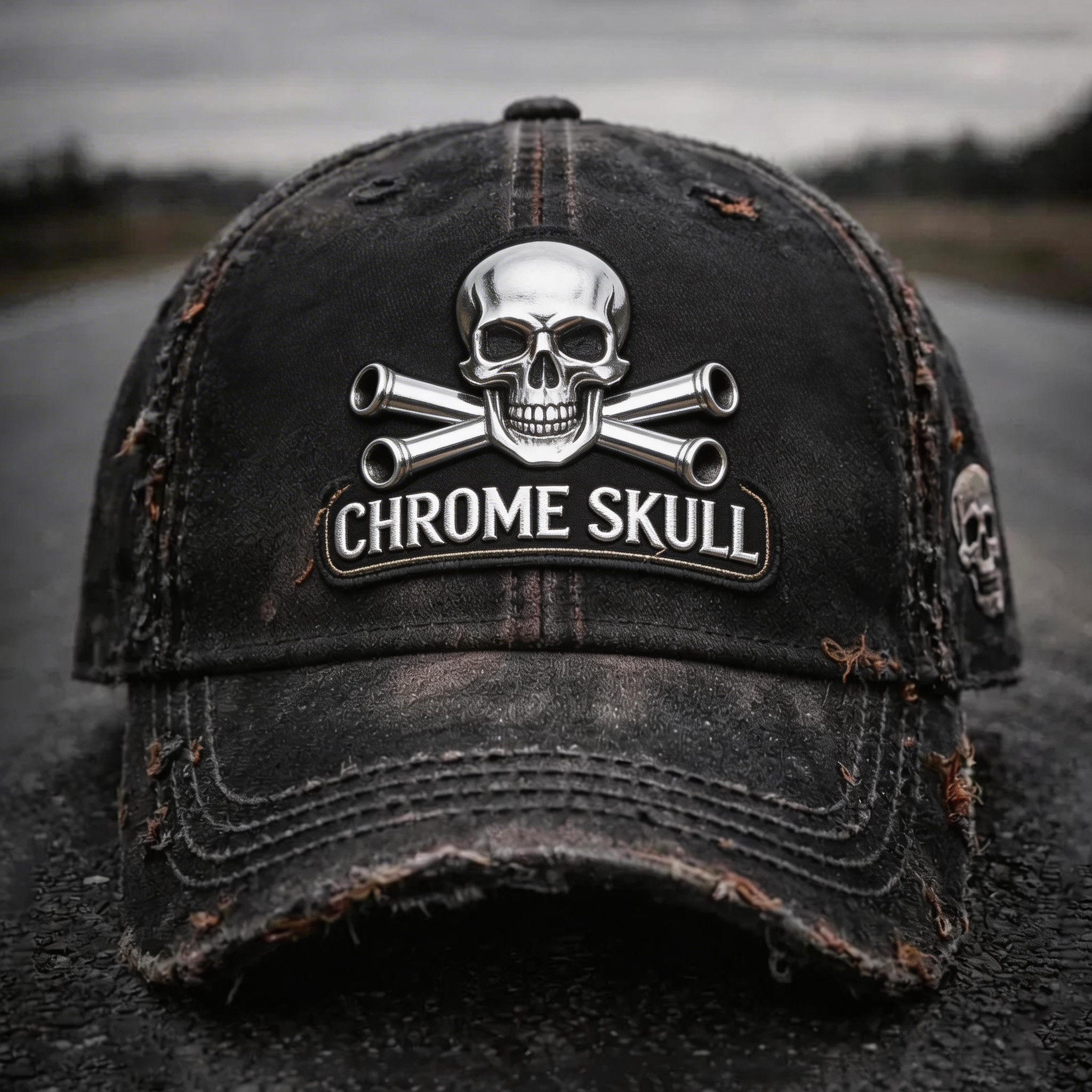 Biker Style Baseball Cap