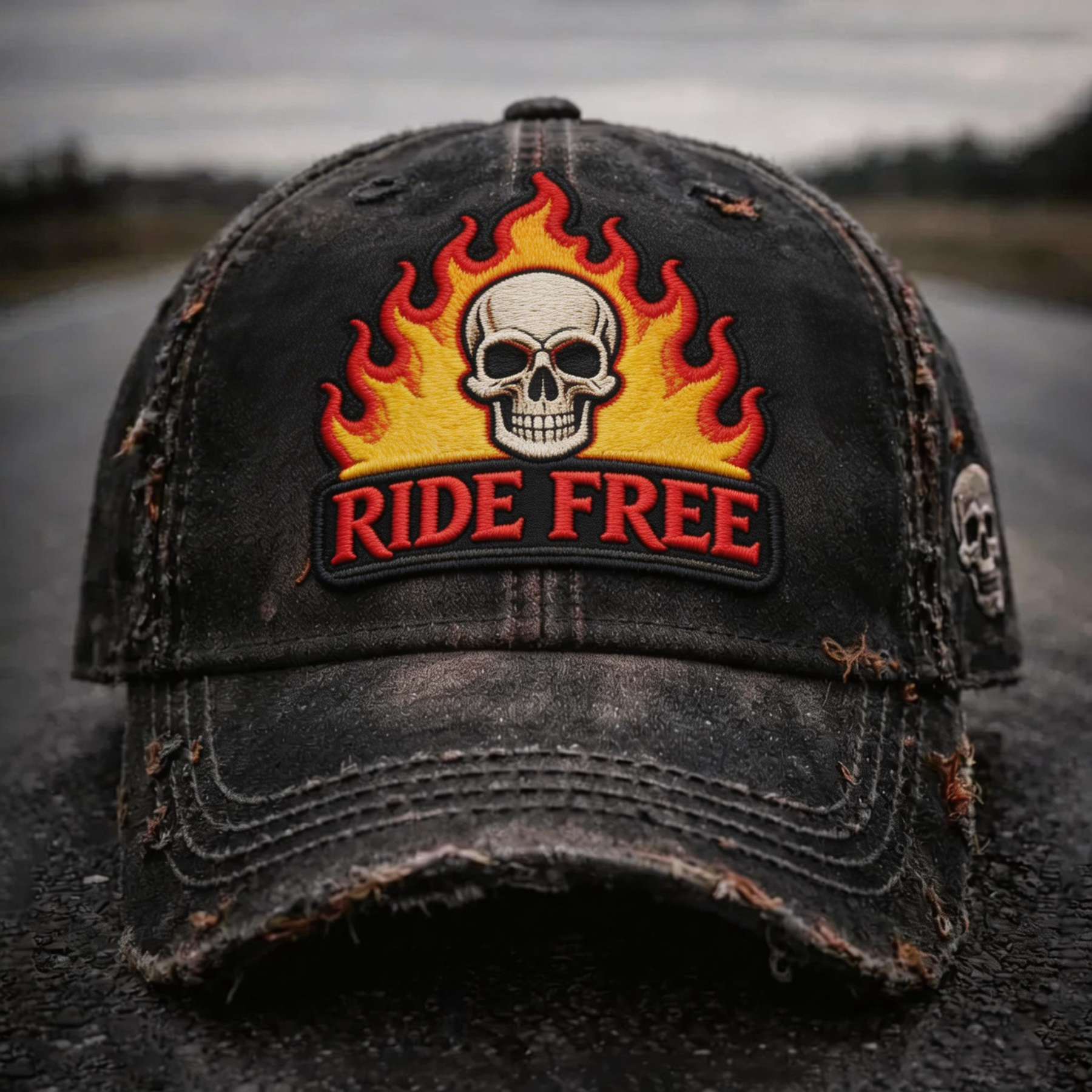 Biker Style Baseball Cap