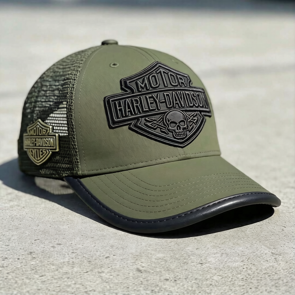 Biker Style Baseball Cap