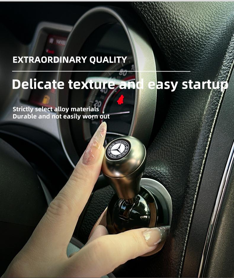 Universal One Click Start Lever - Car Push Start Button Cover Joystick, Cool Engine Ignition Car Interior Accessories