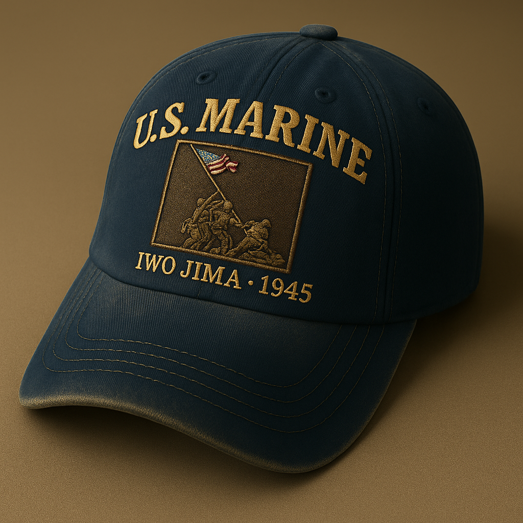 Iwo Jima 1945 U.S. Marine Commemorative Cap