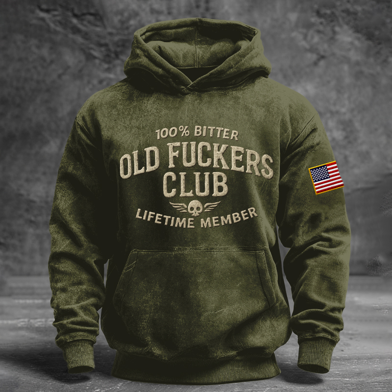 Vintage "Old Club" Lifetime Member Hoodie