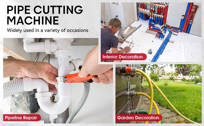 Plastic Cutter Tool PVC Pipe Cutter 9022 10 BK, 20-50mm Cutting Range Plumbing Cutter for Plastic Pipes and Sealing Sleeves, Professional Handheld Cutting Tool.