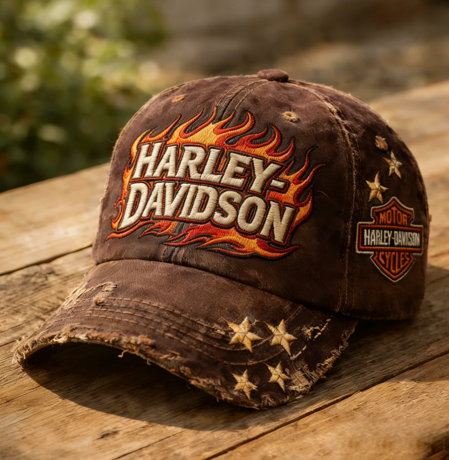 Harley Biker Style Baseball Cap