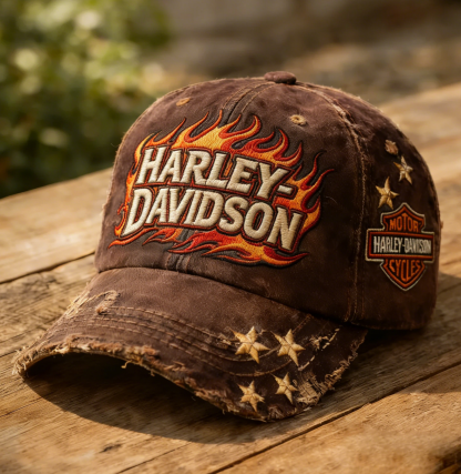 Harley Biker Style Baseball Cap
