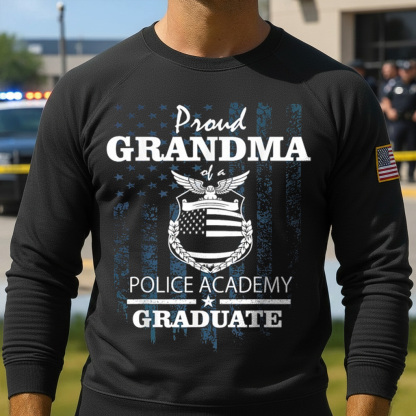 Police Academy Shirts Proud Grandma of New Cop Graduate