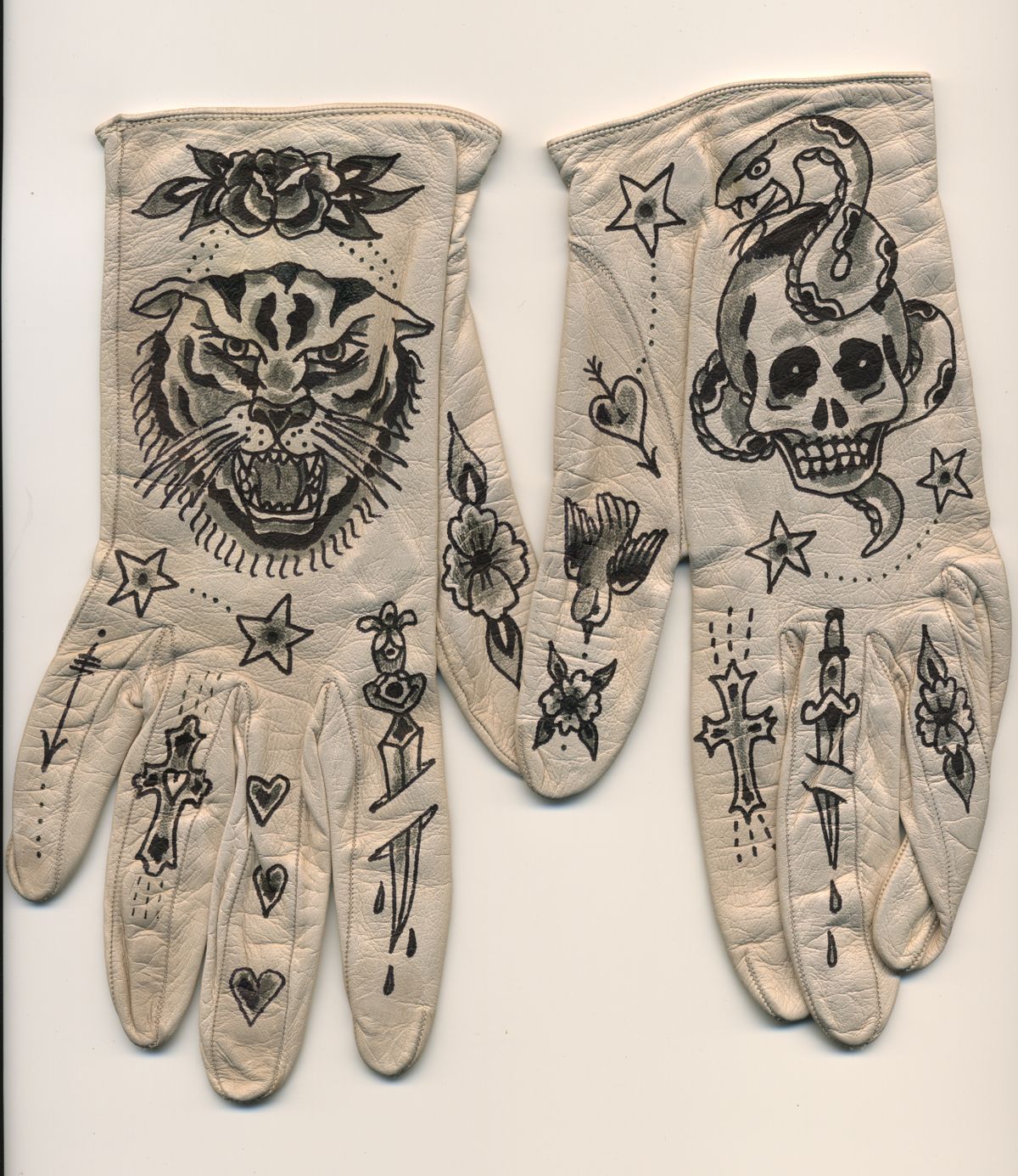 Vintage-Inspired Leather Work Gloves