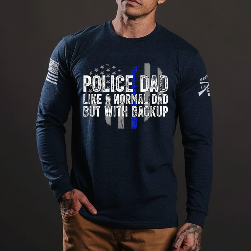 Thin Blue Line Police Dad Police