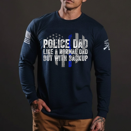 Thin Blue Line Police Dad Police