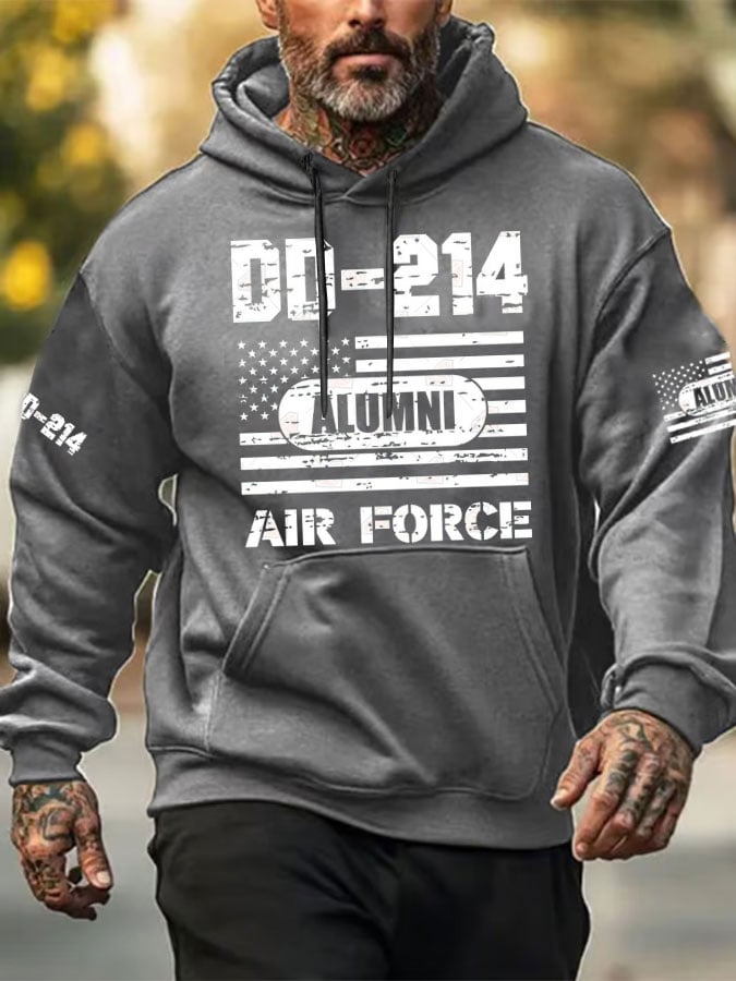 Men's DD-214 Alumni Print Hoodie