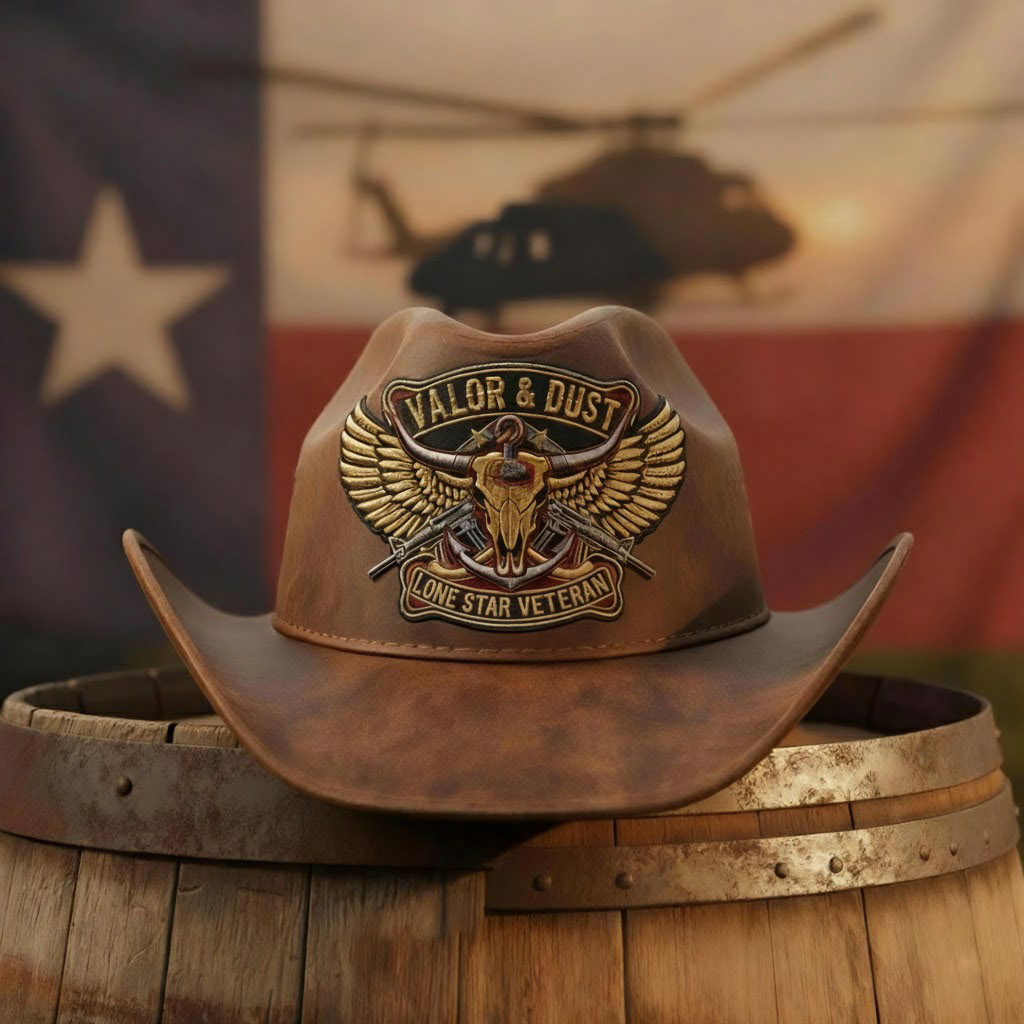 Western Military Style Cowboy Hat – Freedom Never Dies