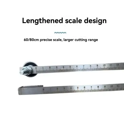 Professional Woodworking Rule Stop – High-Precision Positioning Caliper for Consistent Scoring & Cutting | Heavy-Duty Aluminum Alloy | Essential Shop Tool