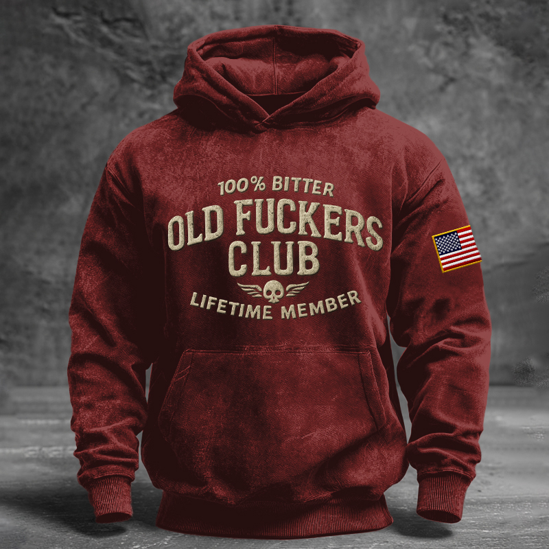 Vintage "Old Club" Lifetime Member Hoodie