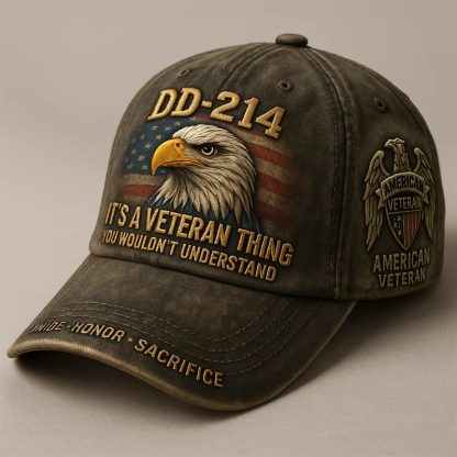 Patriotic Veterans Art Print Hat