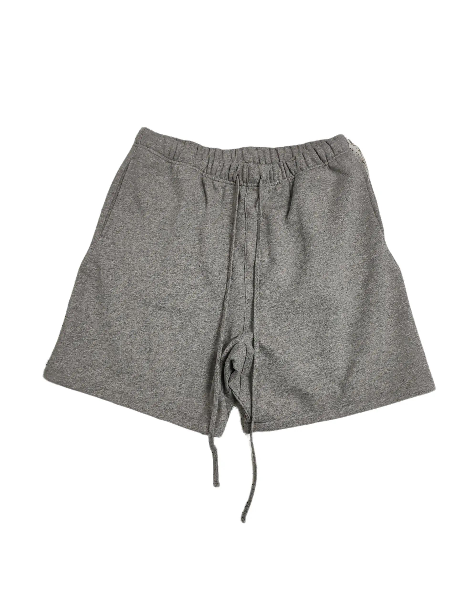 Sweatshort Dark Grey with logo - Casual Versatile Dark Grey Sweatshort for Everyday Wear Menswear Man Tropical Techwear Beige Plain tiktok shop