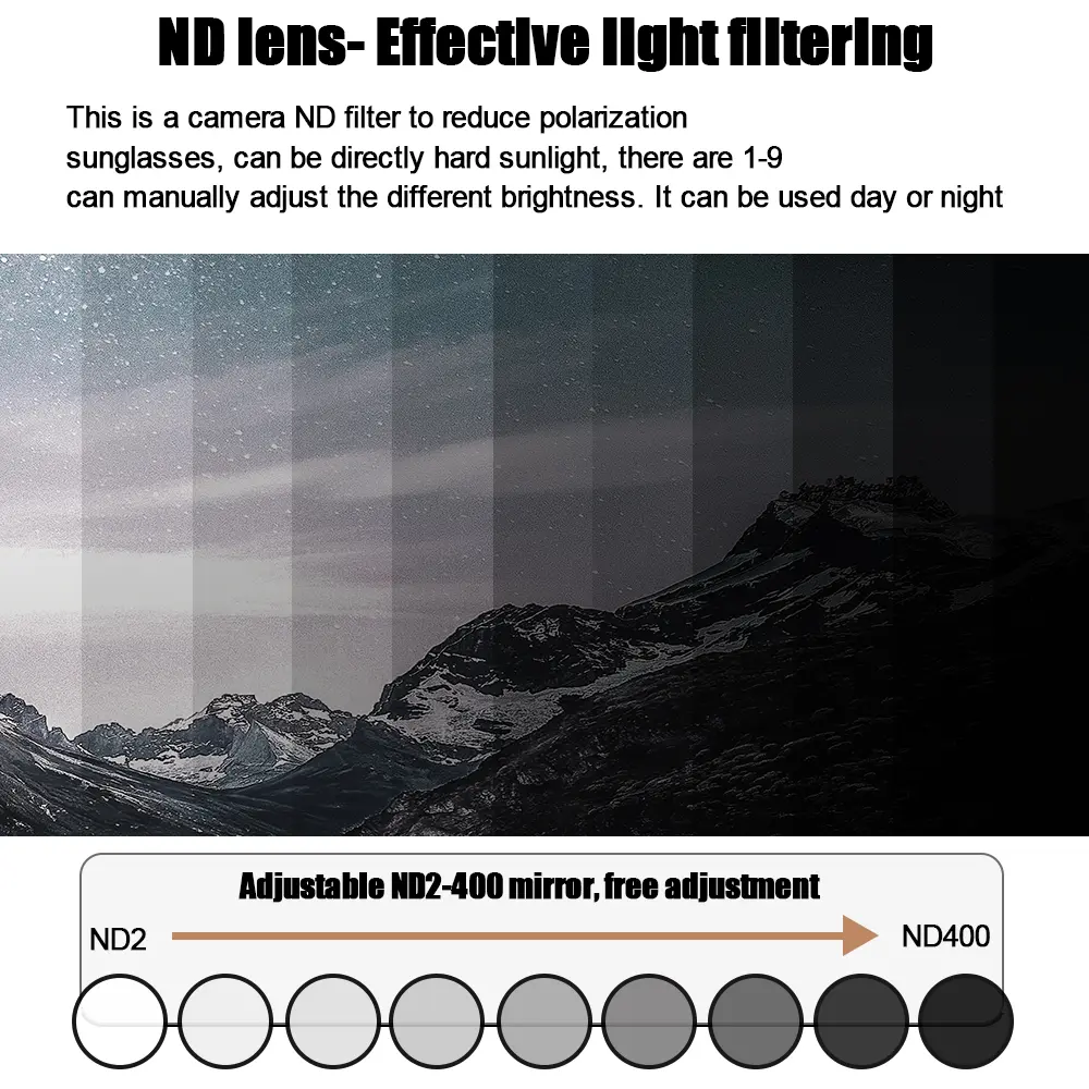 Polarized Round Sunglasses ND9 Adjustable Dimming Men Women Retro Punk Men's Fishing Eyeglasses Outdoor Shades UV400