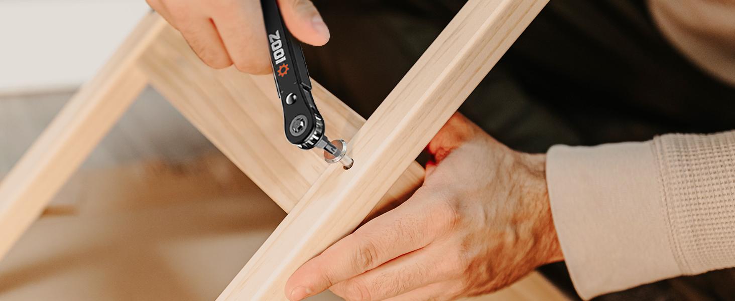 [1 Order=1 Free]Gifts for Men 22 in 1 Multifunction Screwdriver, 90 Degree Right Ratchet Screwdriver Set, Ratcheting Pocket Screwdriver Gifts for Men, Household Repair Tool Kit for Furniture, Father's Day& Birthday Gifts for Men Dad