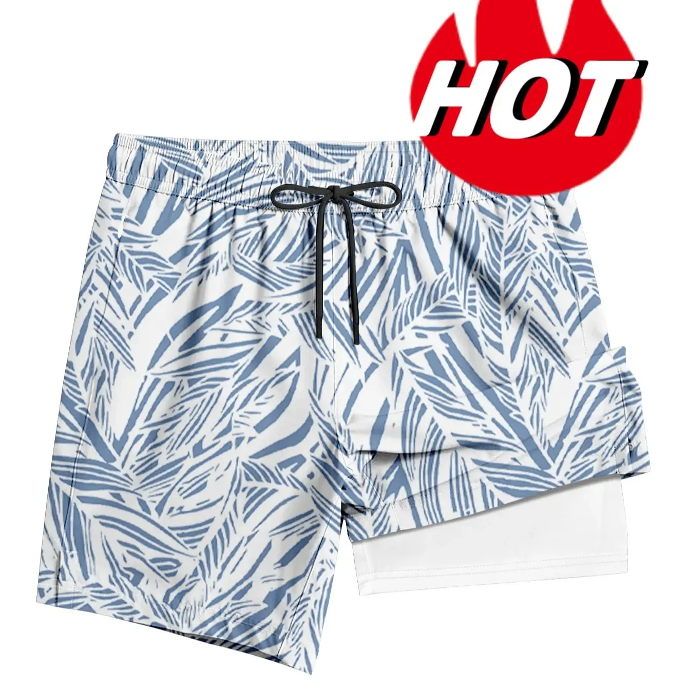 ABSECAI 2026 Men's 2-in-1 Swim Trunks,Compression Liner 6",Quick Dry,Zipper Pockets,TikTok Trend,quick dry swim truk eeshorts,clothing shorts,stylebeach swimminng,Shorts for Summer,Outdoorfun tiktokshopspringglowup #Summervibes