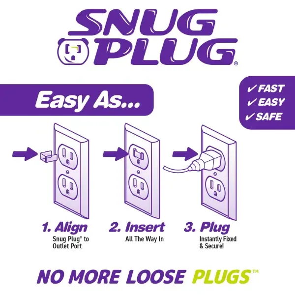 Snug Plug: The Instant Anti-Fall Loose Outlet Fix – Stop Charging Drops Forever