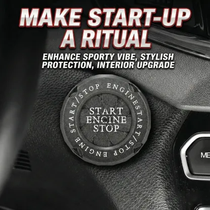 Naruto Style Car Engine Start Button Cover for Vehicles & Motorcycles Full Alloy Protective Design Enhanced Interior Style Sporty Touch