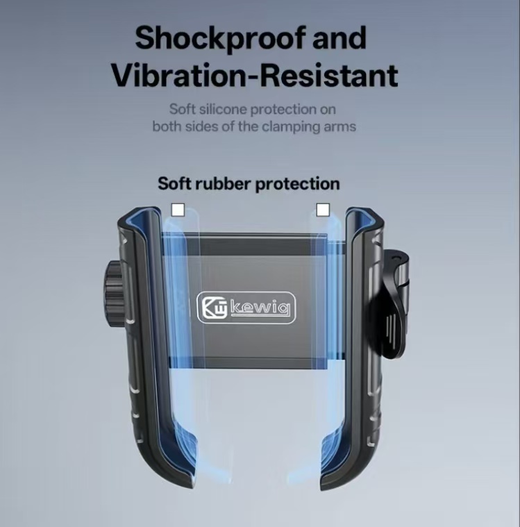 KEWIG M29  Bike Phone Mount, Aluminum Anti-Theft Handlebar Cell Phone Holder, 360° Rotation, One-Hand Quick Lock/Release for 5.2-7.2" iPhone & Android, Fits Bicycle, Scooter.phone holder for car car phone mount Motorcycle Accessories Motorcycle Stand