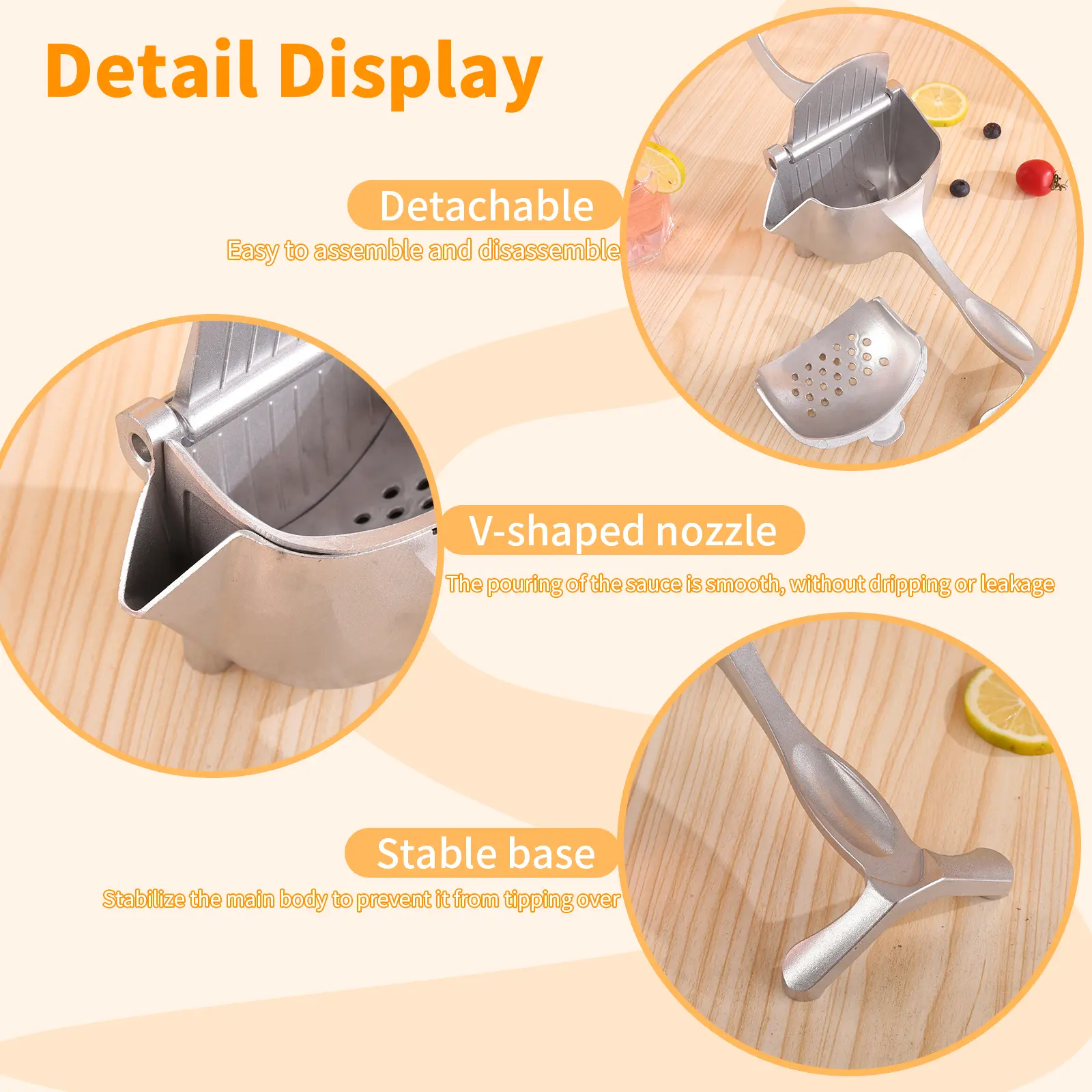 Multi-functional portable manual juicer, a must-have for kitchens and dining gatherings, perfectly extracts fresh juice, an excellent gift for Christmas and New Year