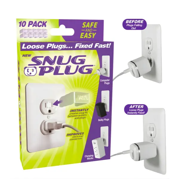 Snug Plug: The Instant Anti-Fall Loose Outlet Fix – Stop Charging Drops Forever